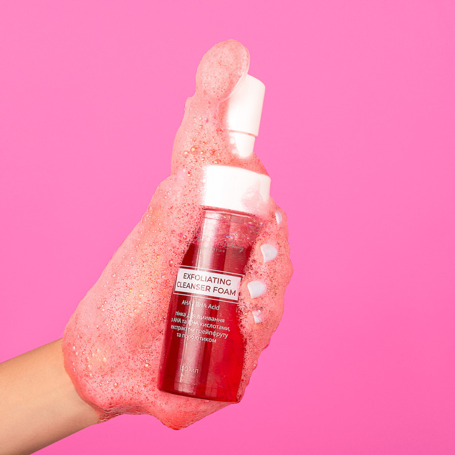 Пінка для вмивання з АНА/ВНА кислотами, екстрактом грейпфруту та пробіотиком