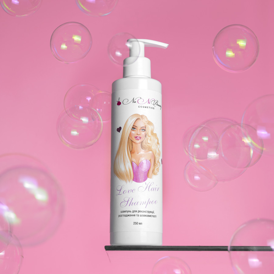 Шампунь Love для реконструкції та розгладження волосся